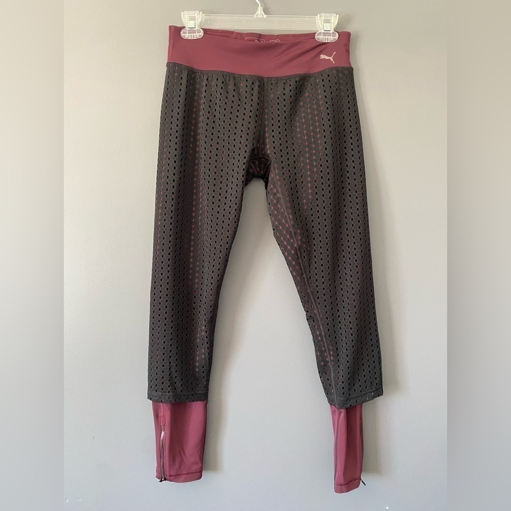 PUMA Luxe Mesh Leggings Sporty Athleisure Streetwear Style
